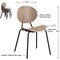 Lorell CHAIR, CAFE, BENTWOOD, PK2 LLR42962 - alternate 7